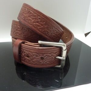 Brown Weave Max Thickness Bullhide Belt Quality USA Made 1.75" SIZE 44